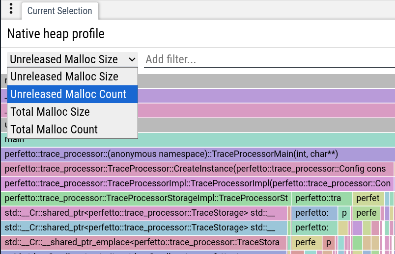 Heap Profiling modes