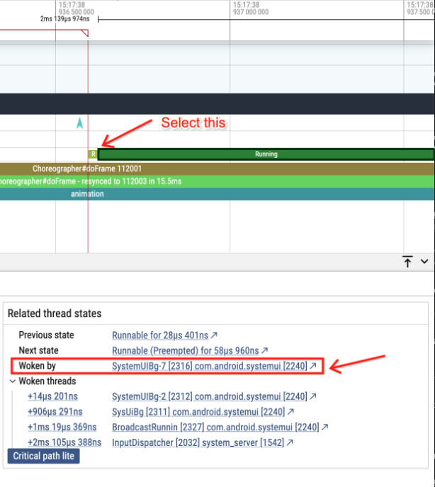 Identifying the waker