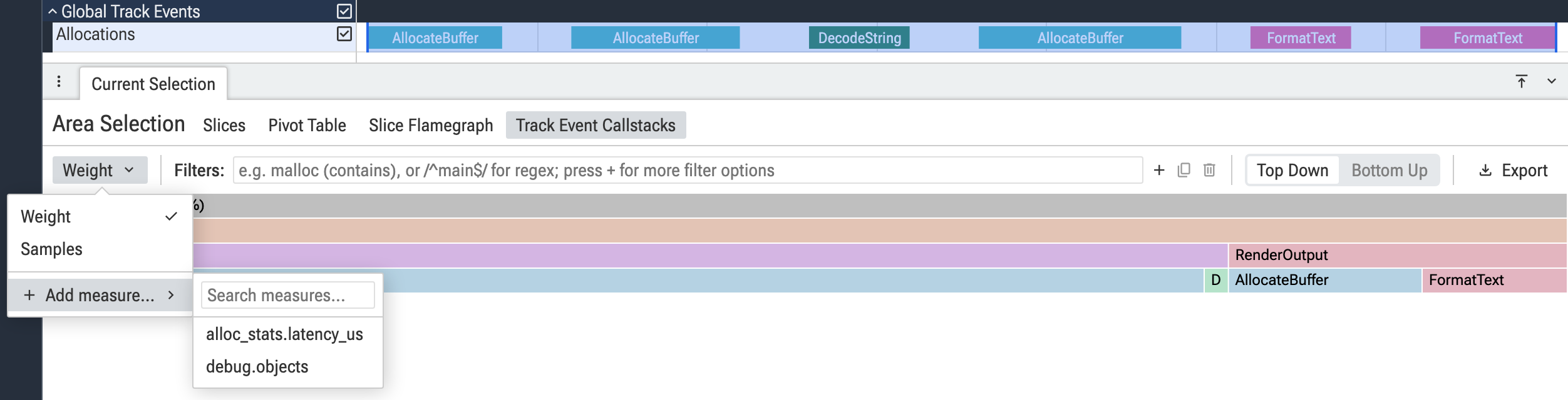Callstack Measure Picker